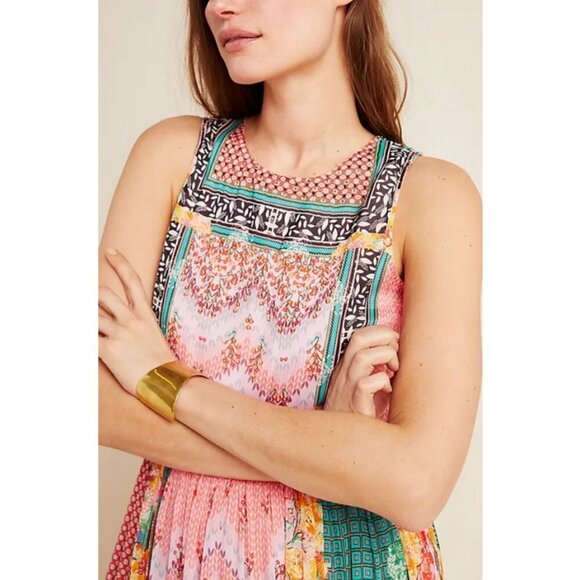 💕ANTHROPOLOGY BHANUNI By JYOTI💕 Alessandra Maxi Dress ~ Multi-Color Print 6 - Picture 2 of 16